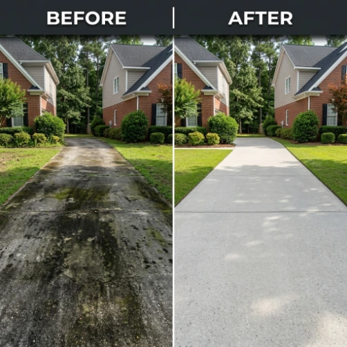 Driveway cleaning